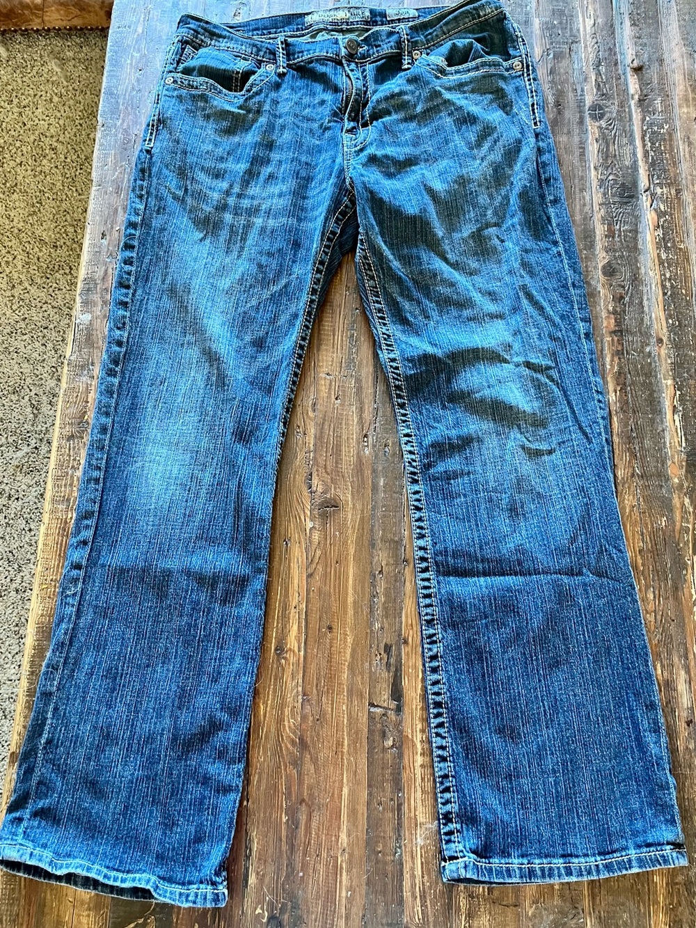 Buckle BKE Derek Denim Men's Bootcut Jeans - Med Blue Wash Sz 36X32 EUC
